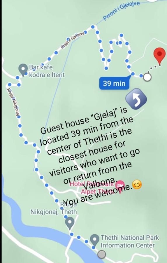 Guest House Gjelaj ثيث المظهر الخارجي الصورة